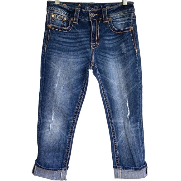 Miss Me Denim - Miss Me JE5014F432 Flare Jeans Distressed Dark 26
